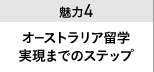 魅力４ オーストラリア留学実現までのステップ